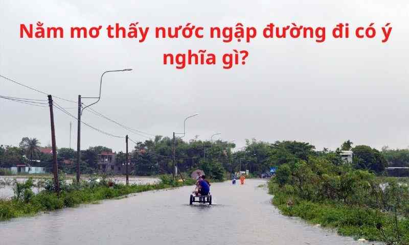 nằm mơ thấy nước ngập đường đi